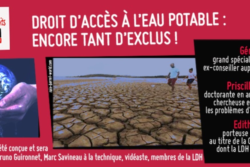 Fréquence Droits # 29 mai 2023 - Droit d'accès à l'eau : encore tant d'exlus !