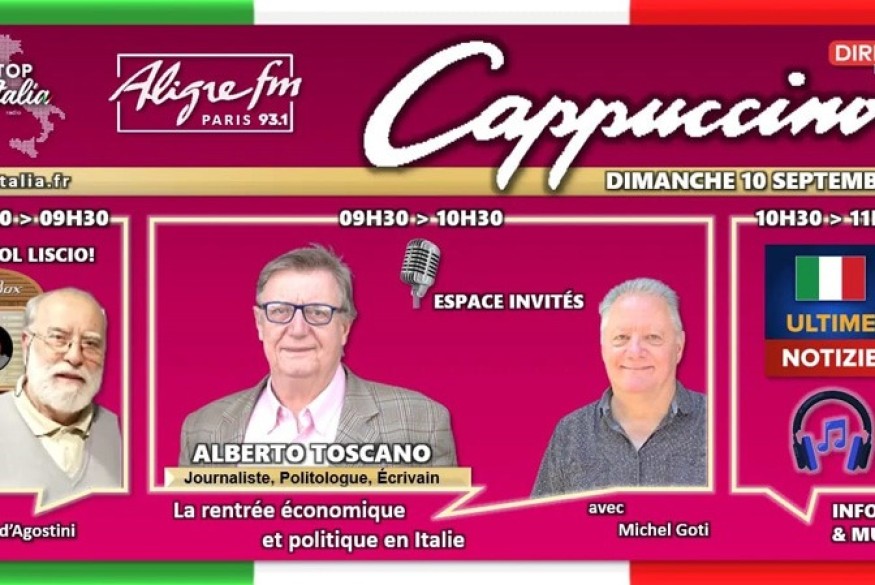 Cappuccino # 10 septembre 2023 - invité Alberto Toscano
